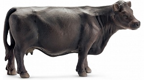 Фигурка - Корова Черный Ангус, размер 5 х 12 х 7 см. (Schleich, 13767k)